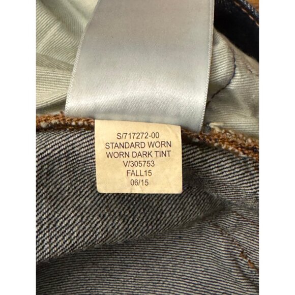 GAP #717272 Standard Worn Jeans in Worn Dark Tint Men's 34x30 EUC - Picture 4 of 5